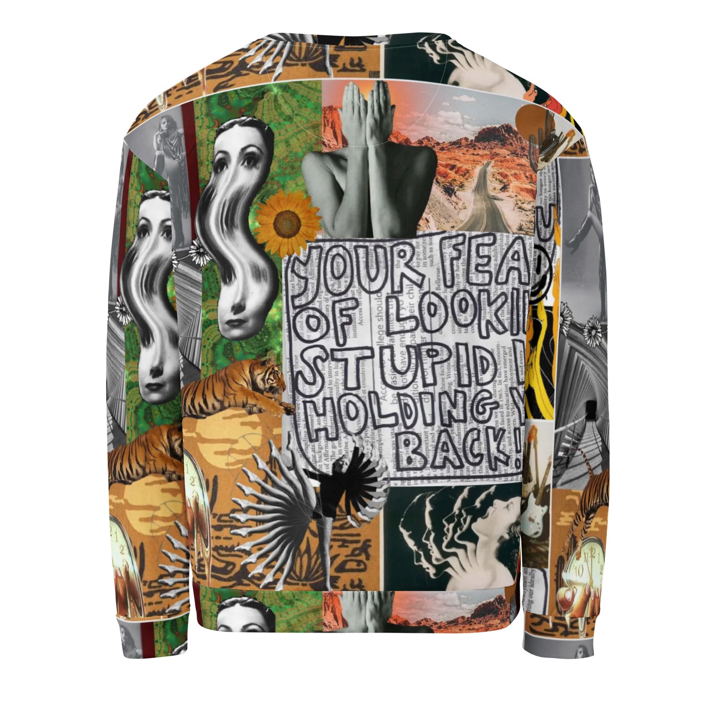 Unisex Recycled Crewneck: Cosmic Cowgirl