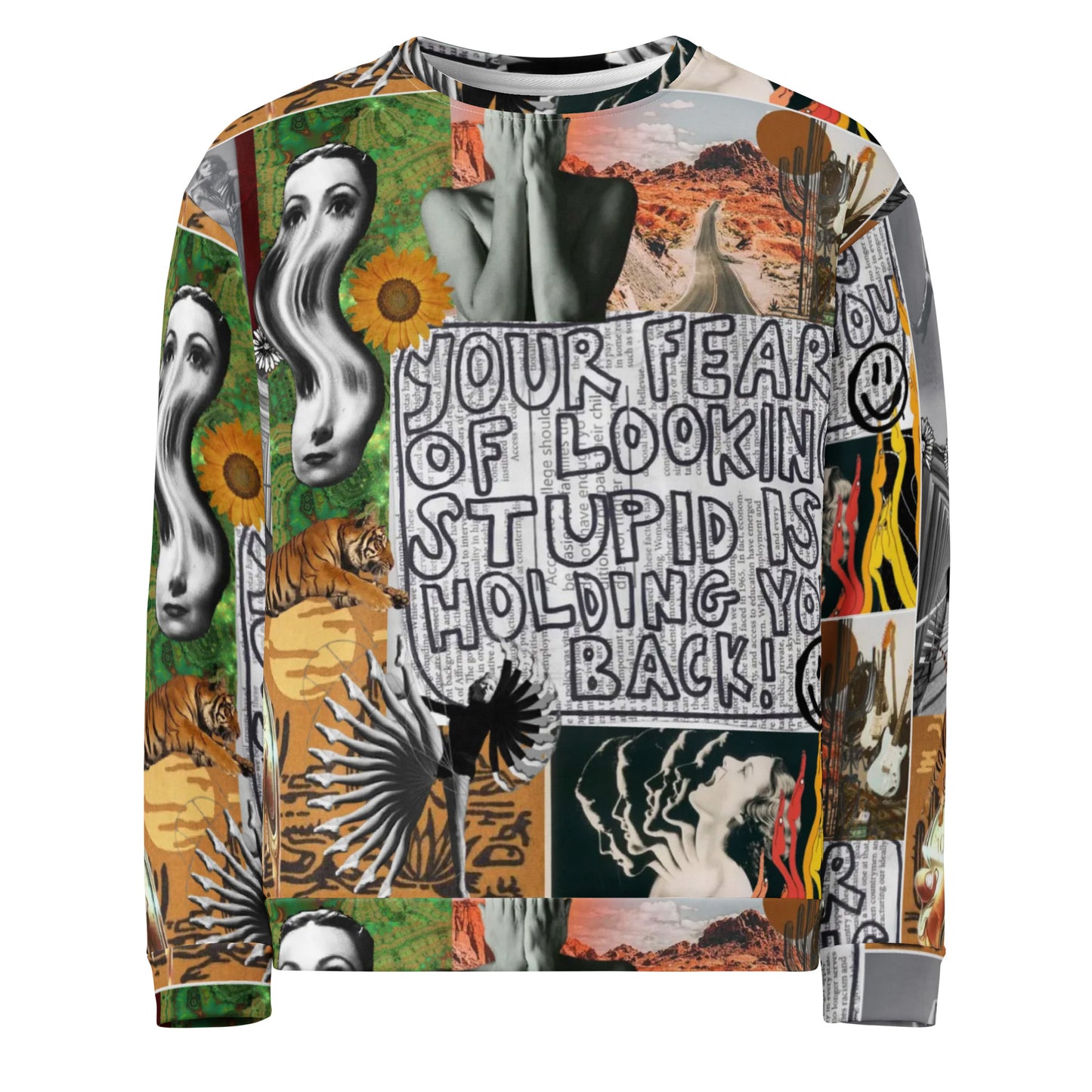 Unisex Recycled Crewneck: Cosmic Cowgirl