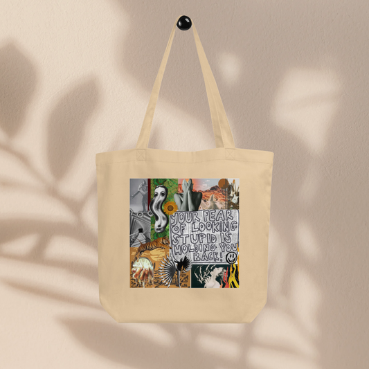 Organic Cotton Tote Bag: Cosmic Cowgirl