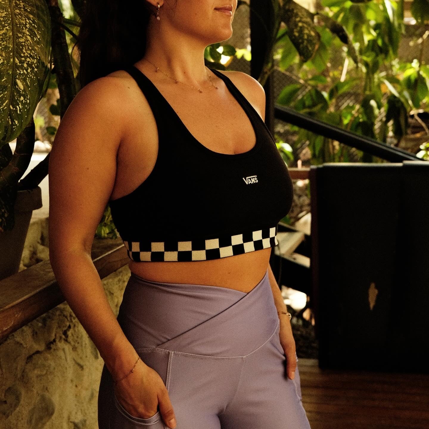 Crossover Yoga Pants: Lavender Luxe