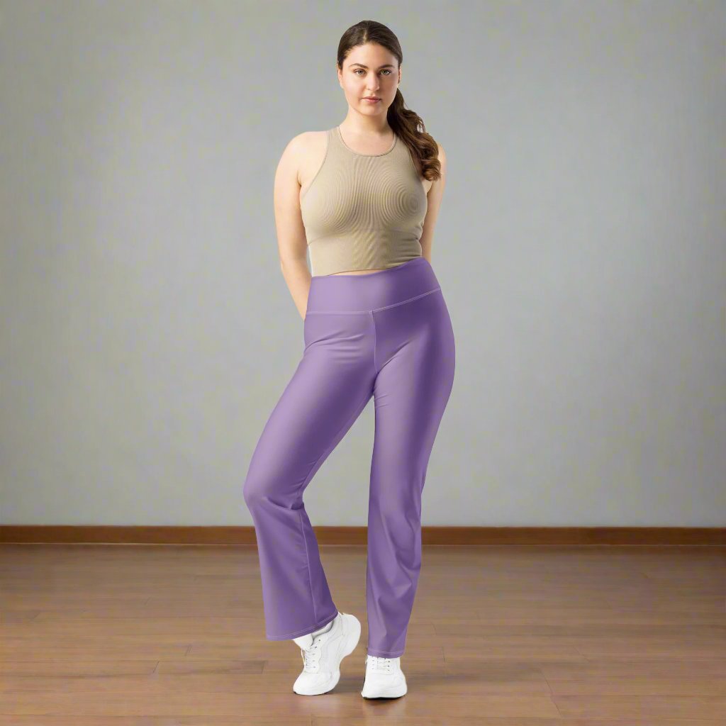 Flare Yoga Pants: Lavender Luxe