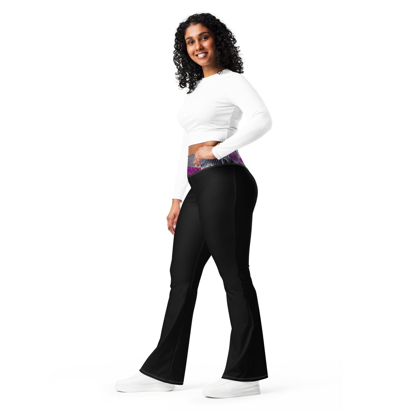 Flare Yoga Pants: Midnight Self-Love