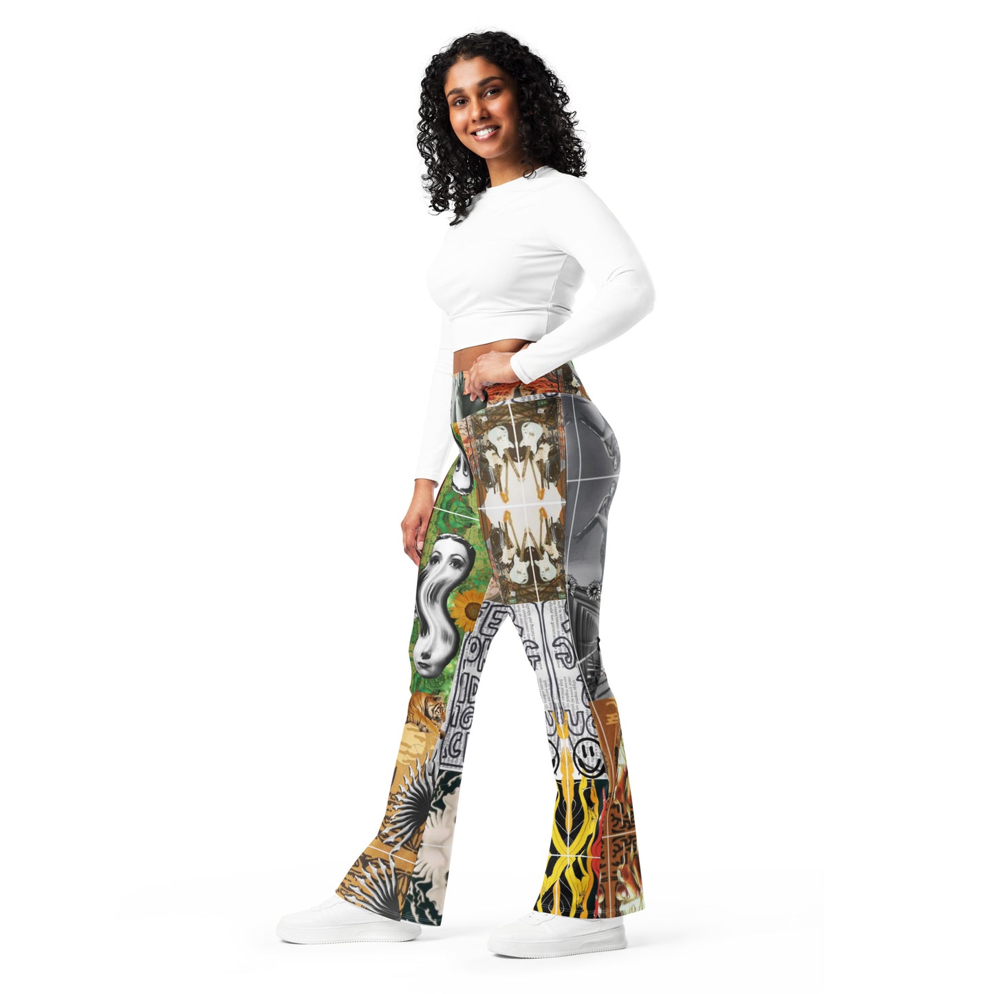 Flare Yoga Pants: Cosmic Cowgirl