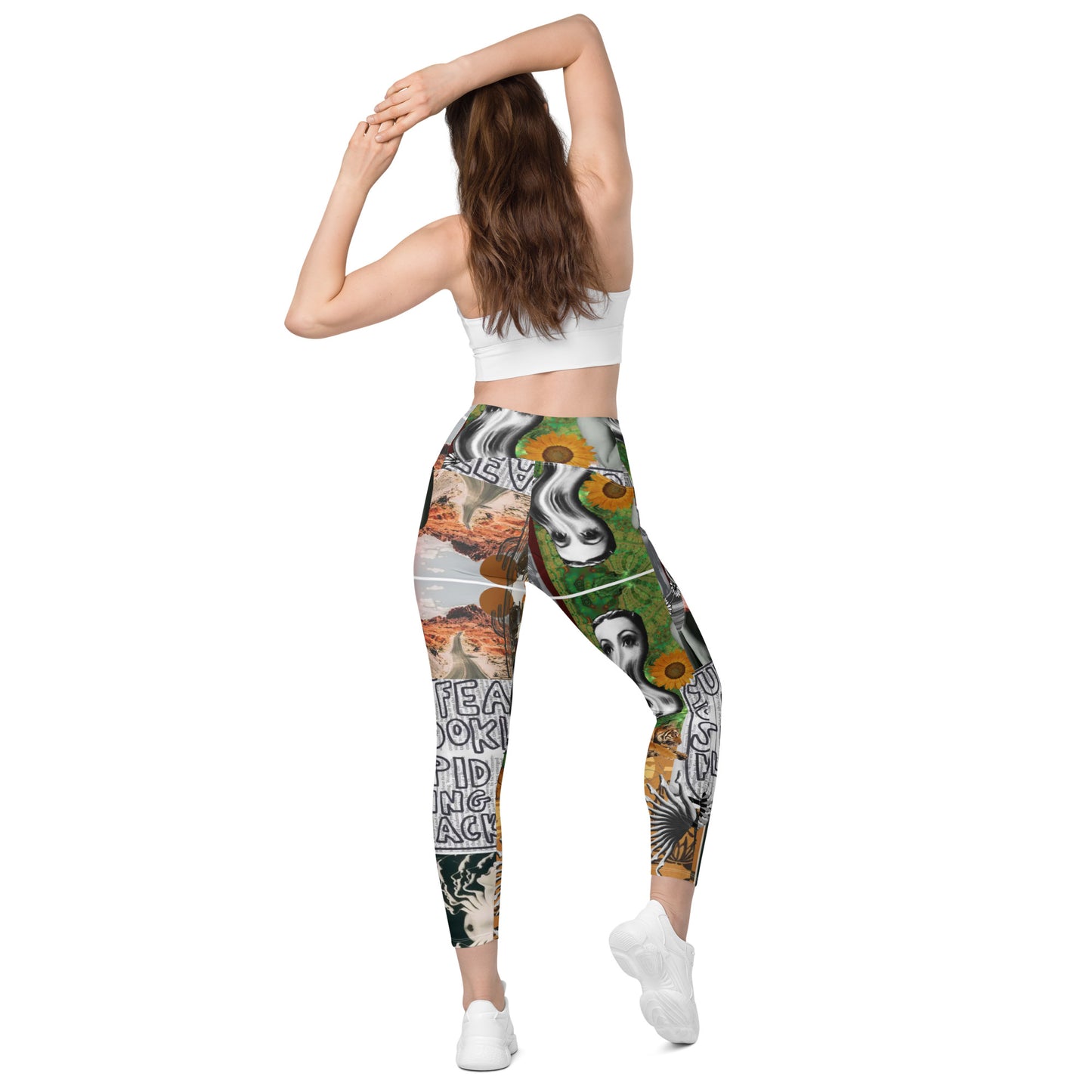 Crossover Yoga Pants: Cosmic Cowgirl