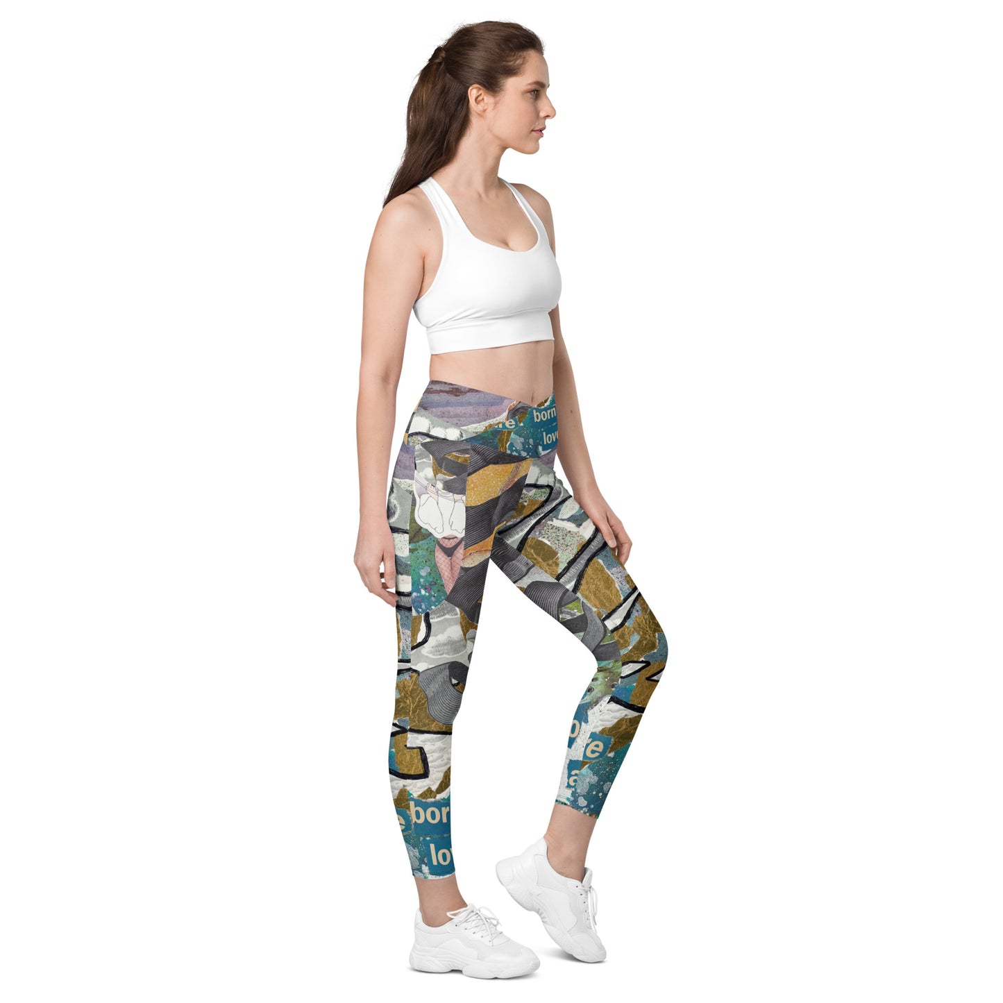 Crossover Yoga Pants: Love and Create