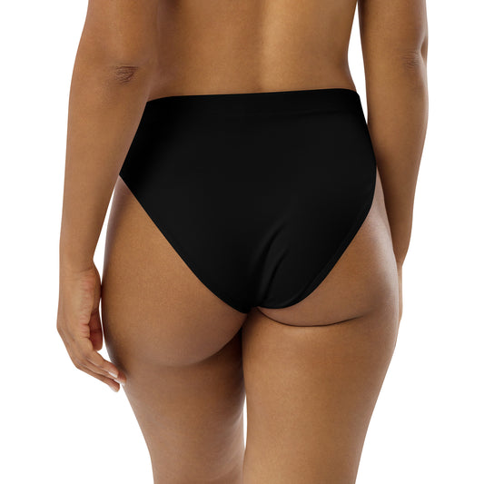 High-Waisted Swim Bottom: Midnight