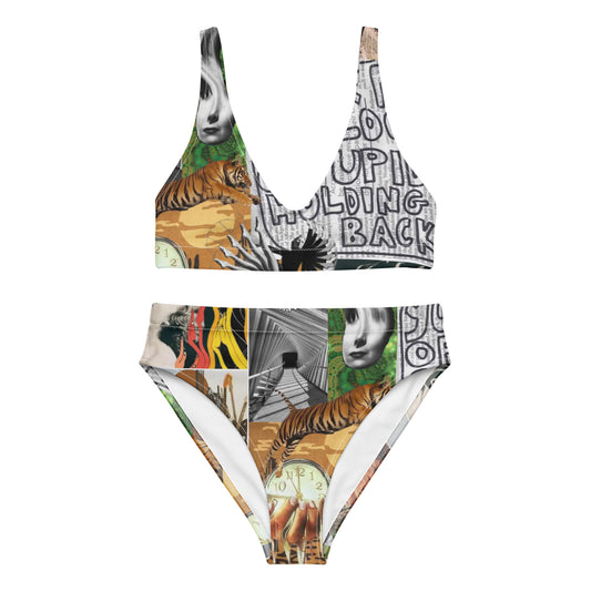 High-Waisted Swim Set: Cosmic Cowgirl