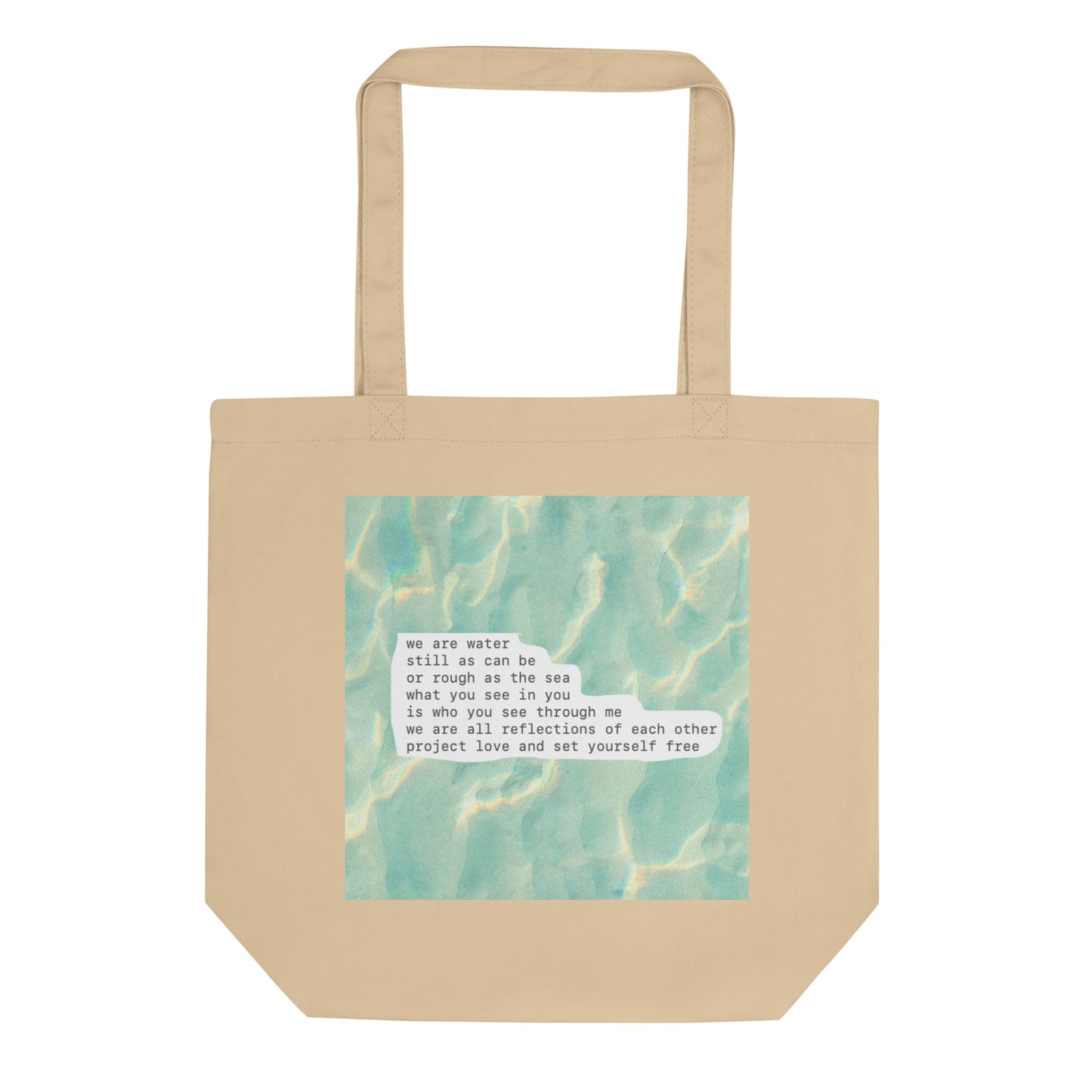 Organic Cotton Tote Bag: We Are Water